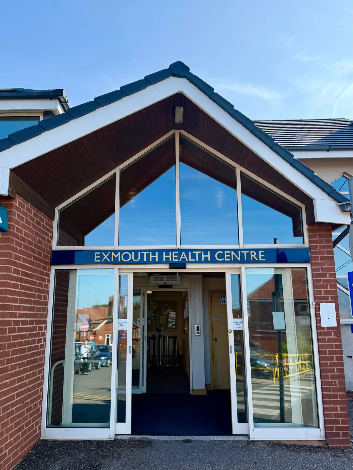 front of building